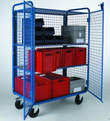 Chariot Promax grillagé à 2 étages réglables