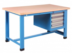 Etabli avec caisson 4 tiroirs