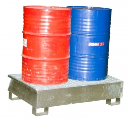 Bac de retention acier galvanise pour fut 220l