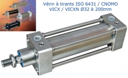 VERINS A TIRANTS VICX ISO 6431 & CNOMO ø 32 à ø 125