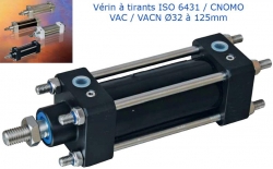 VERINS A TIRANTS VAC ISO 6431 & CNOMO ø 32 à ø 125