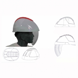 Casque électricien avec visière intégrée - 10000V 