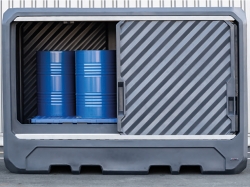 Conteneur de stockage pour produits corrosifs