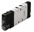 Distributeur compact en ligne 5/2 à  commande électrique monostable