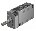 Distributeur en ligne 5/2 à  commande électrique monostable débit max