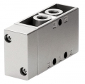 Distributeur en ligne 5/2 à  commande pneumatique monostable
