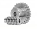 Engrenage à  vis cylindrique - montage carter - entraxe 40 mm