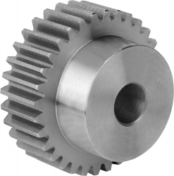 Engrenage en acier, module 1,5 Denture droite fraisée, angle de pression 20°