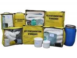 Kit absorbants pour interventions d'urgence - Antipollution