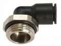Raccord équerre piquage mâle cylindrique laiton nickelé