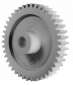 Roue cylindrique droite en POM C - module 1 - largeur denture 9mm