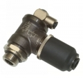Stop vérin régleur de débit piquage mâle cylindrique et raccordements instantanés