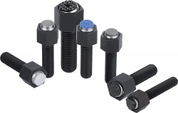 Support réglable à bille oscillante avec joint torique intégré et insert interchangeable
