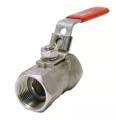 Vanne monobloc femelle - femelle gaz passage réduit - PN55 - poignée cadenassable inox 316