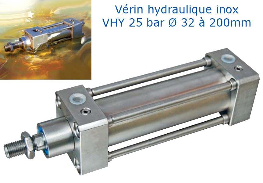 VERIN HYDRAULIQUE 25 BAR - HUILE & EAU / WALTAIR PNEUMATIQUE - Maintenance  and Co